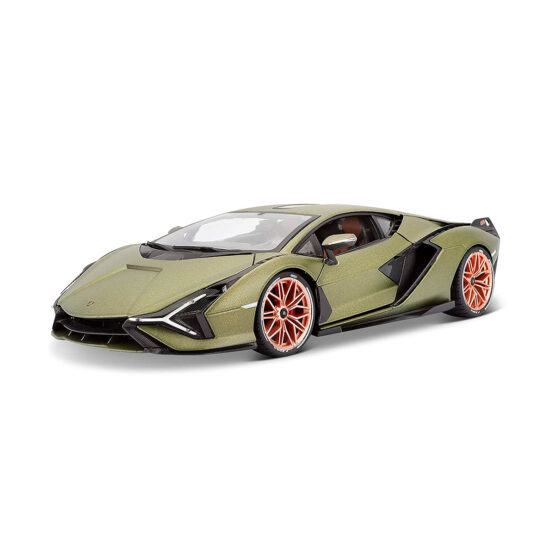 Автомодель – LAMBORGHINI SIAN FKP 37 (матовий зелений металік, 1:18)