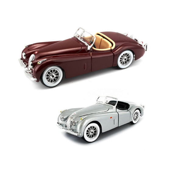 Автомодель – JAGUAR XK 120 (1951) (асорті вишневий, сріблястий, 1:24)