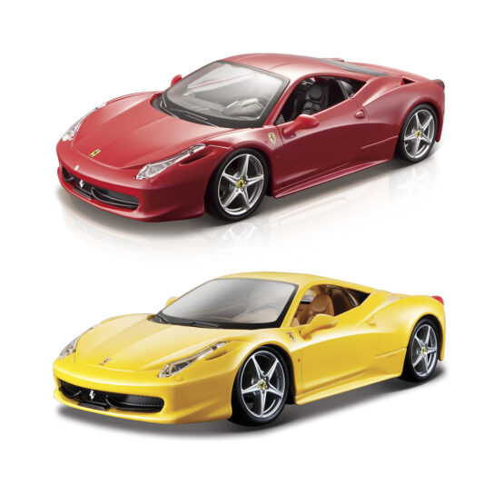 Автомодель – 458 ITALIA (асорті жовтий, червоний, 1:24)