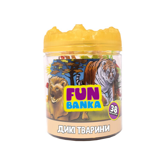 Ігровий міні-набір FUN BANKA – ДИКІ ТВАРИНИ