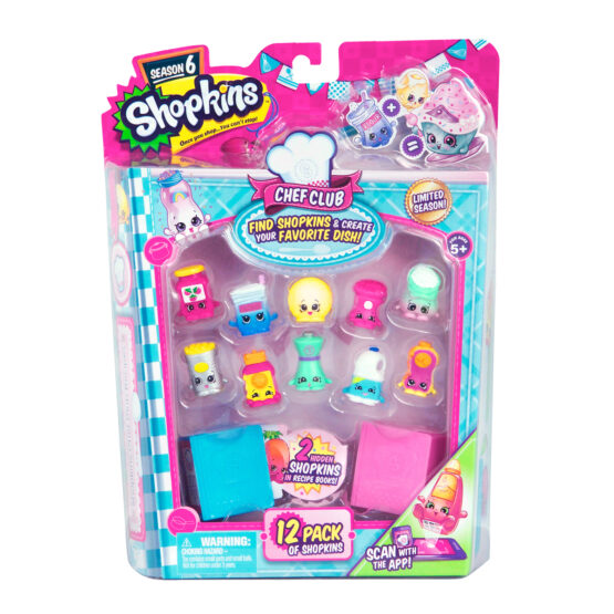 Набір фігурок SHOPKINS S6 серії “Шеф-клуб” – 12 ДРУЗІВ ШОПКІНС (12 шопкінсів, 2 книги рецептів)