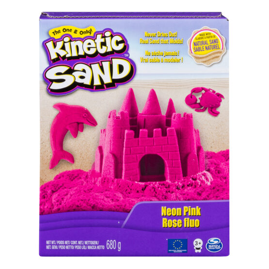 Пісок для дитячої творчості  KINETIC SAND COLOR (рожевий – 680 г)