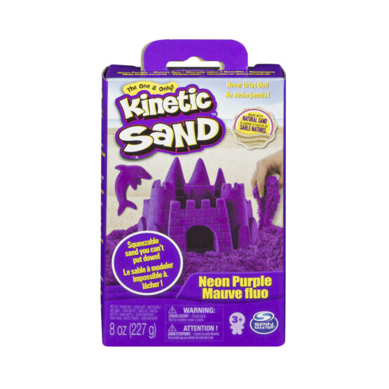 Пісок для дитячої творчості KINETIC SAND NEON (фіолетовий, 227г)