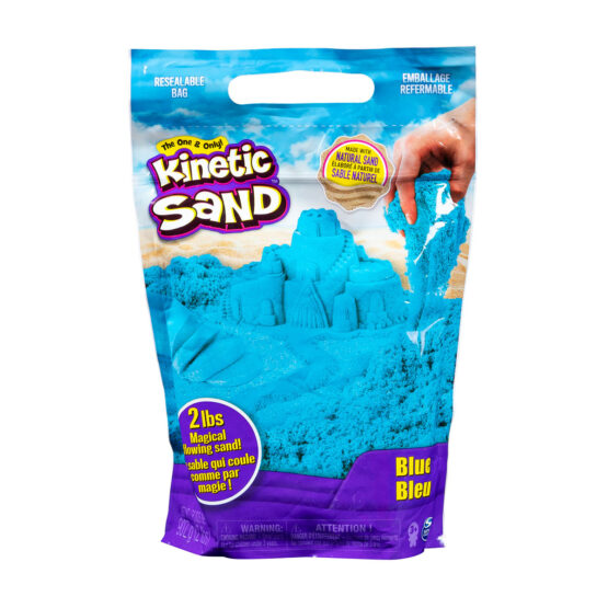 Пісок для дитячої творчості – KINETIC SAND COLOUR (синій, 907 g)