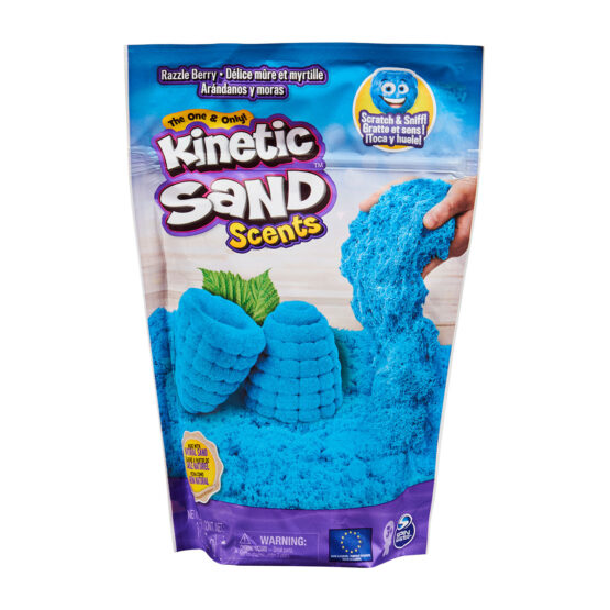 Пісок для дитячої творчості з ароматом –  KINETIC SAND БЛАКИТНА МАЛИНА