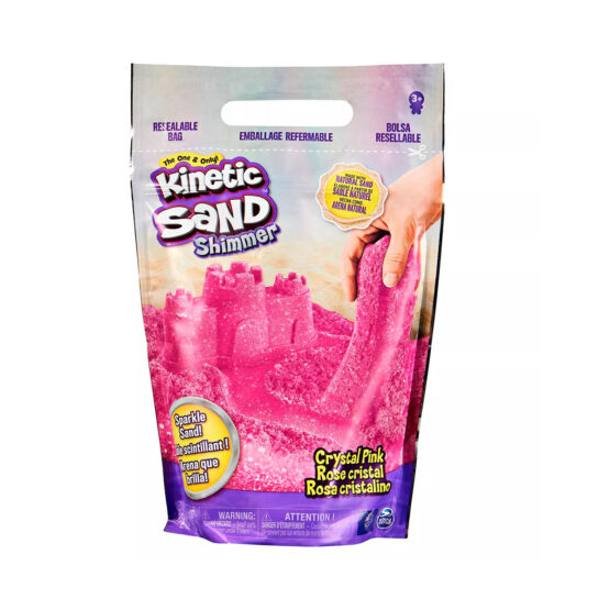 Пісок для дитячої творчості – KINETIC SAND РОЖЕВИЙ БЛИСК (907 g)