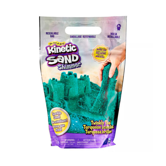 Пісок для дитячої творчості – KINETIC SAND БІРЮЗОВИЙ БЛИСК (907 g)