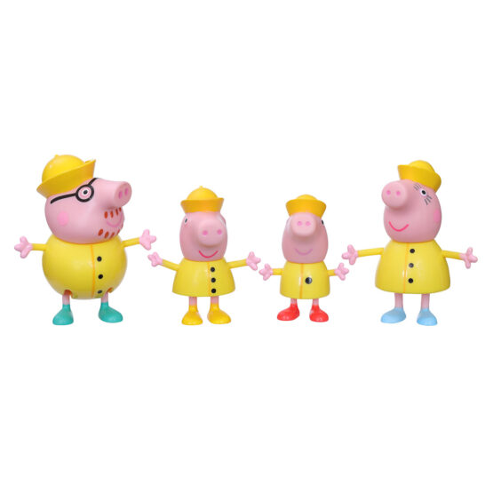 Набір фігурок Peppa – ДРУЖНЯ РОДИНА ПЕППИ, ДОЩОВИЙ ДЕНЬ