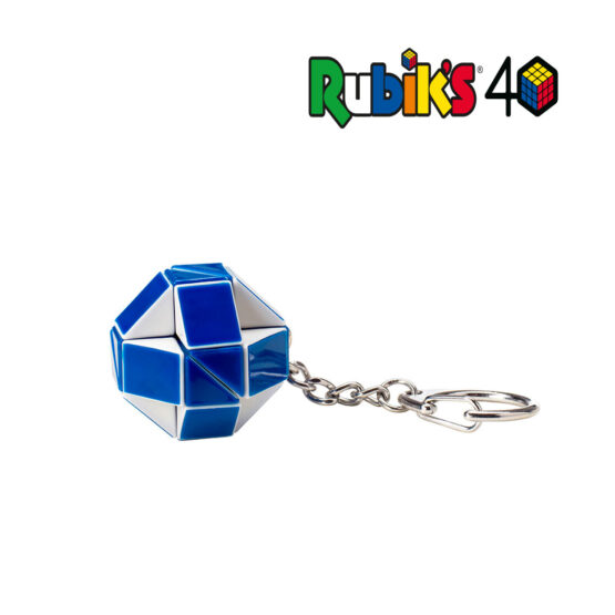 Міні-головоломка RUBIK’S – ЗМІЙКА БІЛО-БЛАКИТНА (з кільцем)